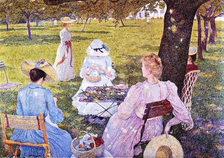 Тео ван Рейссельберге. «Семья в саду» (1890) Тео ван Рейссельберге. «Семья в саду» (1890)